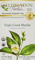 CELEBRATION HERBALS Triple Green Matcha Tea Org 24 Bag, 0.02 Pound