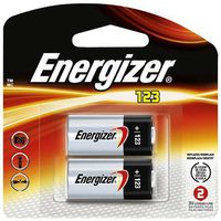 Energizer EVEEL123APB2 Lithium Photo Battery for Digital Cameras, 3 VDC.