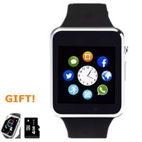 Amazqi Smart Watch, Smartwatch Phone with Camera TF Card Pedometer SIM Card Slot Music Player Compatible for IOS IPhone (Partial Functions) and Android Phone Samsung HUAWEI LG Sony for Men Women Teens