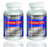 High Quality L-Arginine 1000 MG Nitric Oxide Formula by Doctor Recommended Supplements - Supports Cardio Health, Nitric Oxide Production, Stamina & More - 2 Pack