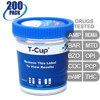 MiCare [200pk] - 10-Panel Multi Drug Test Cup (AMP/BAR/BZO/COC/mAMP/MDMA/MTD/OPI/PCP/THC) #MI-TDOA-3104