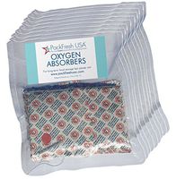 2000cc Oxygen Absorbers for Dehydrated Food and Emergency Long Term Food Storage - 100 with PackFreshUSA LTFS Guide
