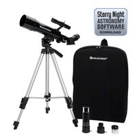 Celestron - 50mm Travel Scope - Portable Refractor Telescope - Fully-Coated Glass Optics - Ideal Telescope for Beginners - BONUS Astronomy Software Package