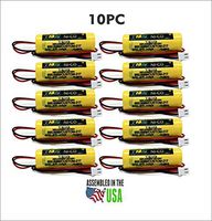 10PC TEIG 850.0069 Replacement Battery (CUSTOM-217) 1.2V 1500 Mah Nicad