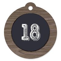 18th Milestone Birthday - Time to Adult - Birthday Party Favor Gift Tags (Set of 20)