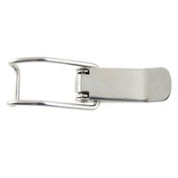 uxcell 2 Pcs Case Box Metal Silver Tone Spring Loaded Draw Latches