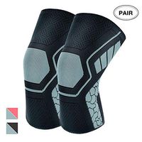 Atercel Knee Brace, Compression Knee Sleeve Support for Arthritis, Meniscus Tear, Running and More (Black/Gray, Small)