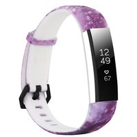 honecumi Floral Pattern Bands Compatible with Fitbit Alta/Alta hr Wristband Replacement Accessory-Exchange Watch Band for Men&Women Colorful Stripe Printing Straps
