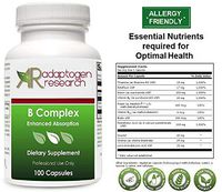 B Complex Supplement | High Potency B-Complex Vitamins with Riboflavin Niacin Folate Vitamin B6 B12 as Methylcobalamin Biotin & more | Enhanced Absorption | 100 Vegetarian Capsules