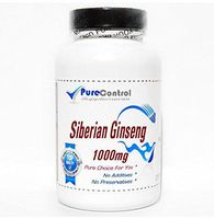 Siberian Ginseng 1000mg // 100 Capsules // Pure // by PureControl Supplements