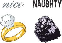 HomArt Large Decorative Naughty or Nice Matches