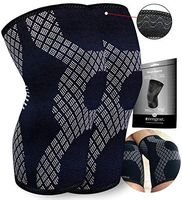 aZengear Arthritis Knee Sleeves (Pair) - Thin Knee Braces for Running - Crossfit - Skiing - Meniscus Tear - Knee Compression Support - ACL - MCL - Joints Pain - Ligament Injury - Squats - M
