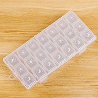 HQLCX-Medicine Pill Storage Box 21 Day 7 Days Transparent Small Box Portable Early Middle and Large Capacity Portable Drug Dispensing Box,D