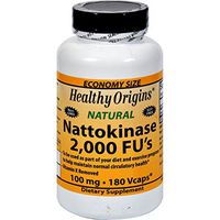 Healthy Origins Nattokinase 2000 FUs - 100 mg - 180 Vcaps