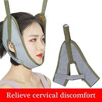 JJDD Neck Cervical Traction Device Neck Brace Fixation Gear Correction Stretcher Pain Relief