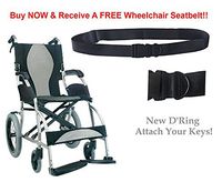 Karman Healthcare S-2501F16SS-TP Ergonomic Wheelchair-Pearl Silver