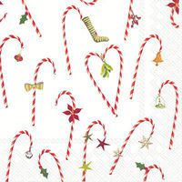 Boston International - Candy Cane Lunch Napkin