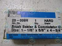 IDEAL 23-008H Brush Seater, Commutator Cleaner, SPECIFY H, White Porous Solid, 4-3/4 in Length, 1-1/8IN Width, 5/8 in Thickness, Rectangular, MILD Odor