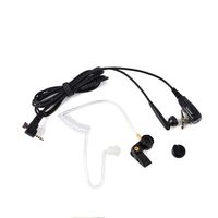 TWAYRDIO Covert Acoustic Air Tube in-Ear Two Way Radio Earpiece Dual Purpose Headset with PTT MIC for Sepura Portable SRP2000 SRP3000 SRH3500 SRH3800 SRH3900 Walkie Talkie