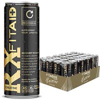 FITAID Rx Recovery Blend + Creatine | Contains BCAAs, Glucosamine, Omega-3s, Green Tea | 100% Clean, Paleo Friendly, Vegan & Gluten-Free | No Artificial Flavors or Sweeteners | 12 Fl Oz (Pack Of 24)