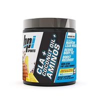 BPI Health CLA + Coconut Oil + Aminos, Non Stimulant Fat Loss Supplement Powder, Tropical Breeze, 40 Servings,11.28oz