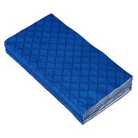 DISPOSABLE QUILTED GUEST TOWELS | European Made Linen Like Napkins | for Upscale Wedding and Dining | 12 pc | Royal Blue