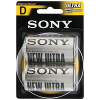 SONY S-SUM2NUB2A Heavy-Duty Carbon Zinc Batteries D, 2 Pack