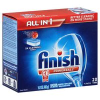 Finish All in 1 POWERBALL Tabs Rinse Agent Automatic Dishwasher Detergent, Fresh Scent (8/Carton) - BMC-REC77050