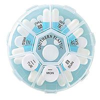 Mini Portable Pill Box Travel storage box 7 days Creative Box Carrying drugs one week Transparent