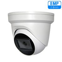 8MP 4K Ultra HD PoE Outdoor Dome Network Camera, OEM DS-2CD2385G1-I 2.8mm Fixed Lens Security Camera with Micro SD Card Slot, 30m Night Vision, H.265+, IP67 Waterproof