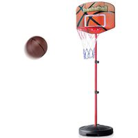 Fajiabao Kids Basketball Hoop Stand Set Adjustable Height 31.1 - 62.9 Inches with Ball & Net Play Sport Games for Toddlers Boys Girls Children Indoors Outdoors Toys