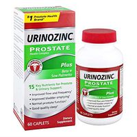Urinozinc Plus - Prostate Supplement with Beta Sitosterol & Saw Palmetto – Reduce Frequent Urination Concerns & Support your Prostate Health, 60 Caplets