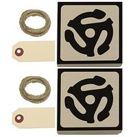 45 Adapter Music Record Kraft Gift Boxes Set of 2