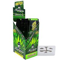 KingPin Pure Hemp Spanish Fly Flavored Wraps (Box of 25 Packs, 4 Wraps Per Pack) with ES Scoop Card