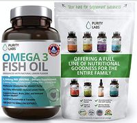 Triple Strength Omega 3 Fish Oil Supplement 3,000mg. Highest Quality and Potency Available (180 Softgels). Rich in EPA 915mg + DHA 630mg. Burpless Non-GMO, NSF-Certified. Immune, Heart & Brain Support