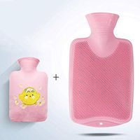 YUN Filled Water Children's Jacket Hot Water Bag Explosion-Proof PVC Hand Warmers 0.8L (Color : Pink)