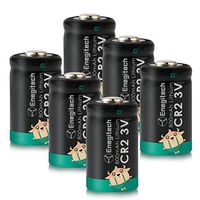 Enegitech CR2 3V Lithium Battery 800mAh 6Pack PTC Protection DL-CR2 Batteries 10 Year Self Life for Golf Rangefinder Laser Pointer Min 50 Baby Monitor Flashlight Upgraded Version (Non-Rechargeable)