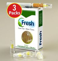 FRESH Cigarette Filters 3 Pack For Nicotine Smokers-Remove Tar