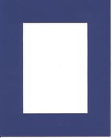 16x20 Royal Blue Picture Mats with White Core Bevel Cut for 11x14 Pictures