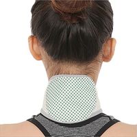 Hujukuludusu Unisex Bamboo Charcoal Neck Support Brace Belt Pain Relief Self Heated Tourmaline Magnetic Neck Wrap (Not Heating)
