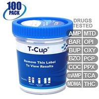 MiCare [100pk] - 14-Panel Home Multi Test Cup (AMP/BAR/BUP/BZO/COC/mAMP/MDMA/MTD/OPI/OXY/PCP/PPX/TCA/THC) #MI-TDOA-1144