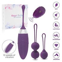 3 in 1 Kegel Exercise Ball Wireless Remote Control Pleasure Bladder Control Kit-Women Pelvic Floor Tightening Exercises Strengthening Device-Doctor Recommended for Beginners Advanced