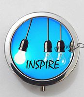 BlackKey Inspire Beautiful Inspirational Word 3-Compartment Decorative Pocket Gift Box Case Organizer for Pill, Color 1 -1689