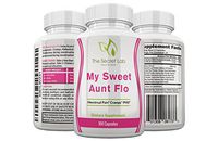 My Sweet Aunt Flo Menstrual Cramp Pain Relief Formula. All Natural Herbal Relief for Abdominal Pain, Breast Tenderness, Improves Mood. Turmeric, Dong Quai, Ginger, Vitamin E, B6 and More 100 Capsules.