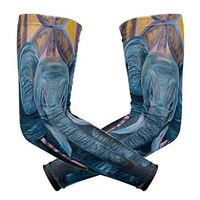 LEVEIS Elephant Arm Sleeves UV Protection for Men Women Sunblock Protective Gloves Running Golf Cycling Driving Long Arm Cover 1 Pair