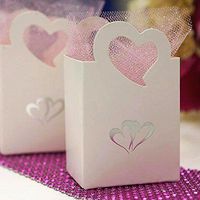 Efavormart Silver Heart Basket-25pc