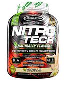 MuscleTech NitroTech Protein Powder Plus Muscle Builder, Naturally Flavored, 100% Whey Protein with Whey Isolate, Vanilla, 40 Servings (4lbs)