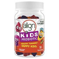 Align Probiotics for Kids Supplement, Natural Fruit Flavors, 50 Gummies, Low Sugar Children's Digestive Health