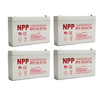 NPPower NP6-7Ah SLA Sealed Lead Acid 6V 7Ah Battery F1 Style Terminals / (4pcs)