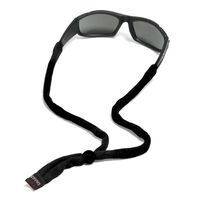 Chums Original Cotton Standard End Eyewear Retainer, Black